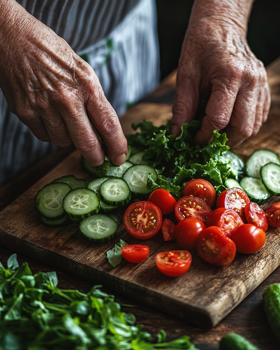 Усміхнена жінка з тарілкою здорової їжі